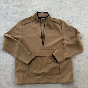 Old Navy Men's Tan Half-Zip Pullover Shirt Jacket